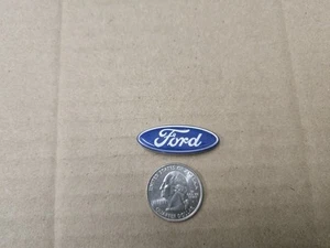 Ford OEM Blue & Chrome 1 3/8" Horn Button Pad Steering Wheel Emblem Badge Logo - Bild 1 von 4