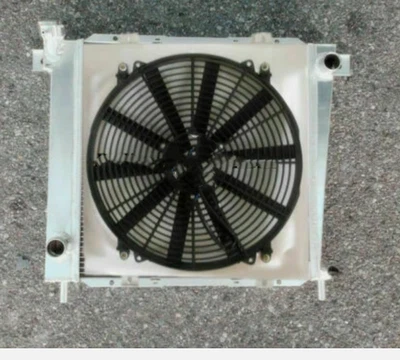 Aluminum Radiator FOR 1985-1994 /Ford Ranger Bronco +Shroud&Fans Foto 1 de 3