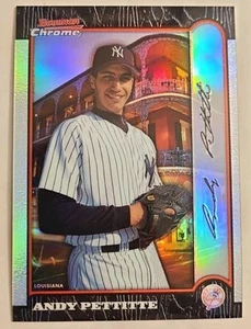 1999 Bowman Andy Pettitte Refractor 33/100 Short print NY Yankees - Picture 1 of 11