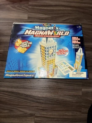 🚧 Vintage RoseArt MAGNAWORLD “MagnaTown Square” Set #28185 — New, Sealed Box - Image 1 of 4