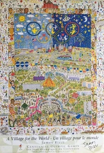 James Rizzi (1996) | original Plakat, Poster, handigniert (70 x 100 cm) - Bild 1 von 2