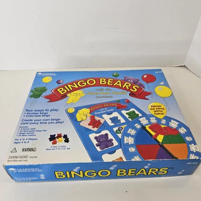 Bingo Bears Game Learning Resources Ages 4-8  2-4 Players Complete - Image 1 of 4