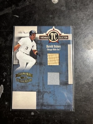 TC Throwback Collection Harold Baines Dual Relic Card Bat & Jersey /100 - Image 1 of 3