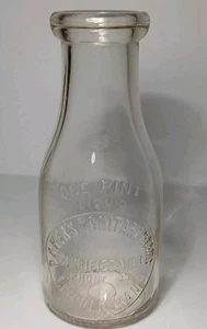 Rare 1942 Old Antique Vintage BAKER DAIRY MILK BOTTLE LINCOLN KANSAS MILK BOTTLE - Bild 1 von 22