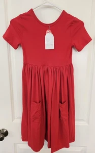 Mila & Rose Red Pocket Twirl Dress w/ Pockets Girls 9/10 NWT - Picture 1 of 5