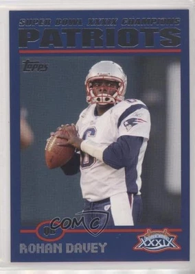 2005 Topps New England Patriots Super Bowl XXXIX Champions Box Set Rohan Davey - Image 1 of 2