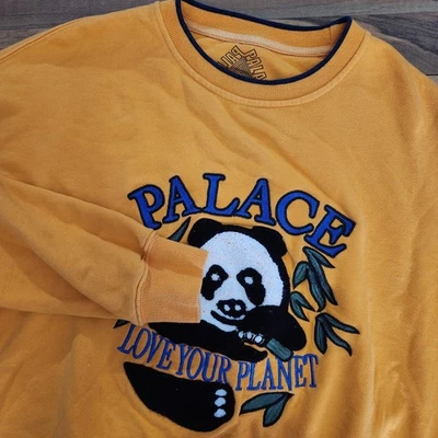 Pullover Palace Skateboards Panda Love Your Planet cuello redondo talla grande usado en excelente estado Foto 1 de 4