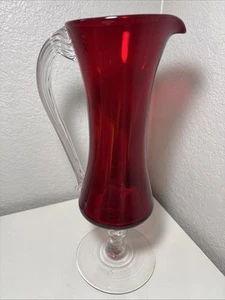 Blenko Glas Regal Line Rubinrot Krug 12,5" - Bild 1 von 6