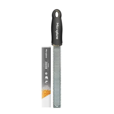 Microplane Grattugia Zester Nero Ideale per Agrumi, Formaggio a Pasta Dura, ia5o - Immagine 1 di 4
