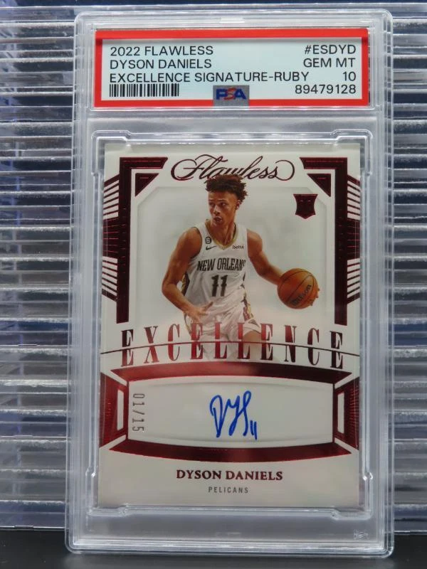 Dyson Daniels 2022 Flawless #ES-DYD Excellence Signatures - Ruby /15 ...