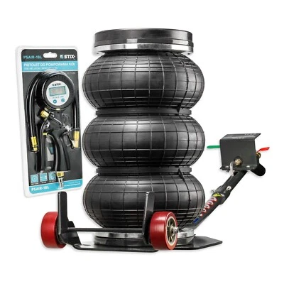 STIX AUTOMOTIVE EQUIPMENT Cric pneumatique 4T gonfleur pneumatique manomètre LCD PSAIR1BL 18 bar