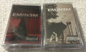Eminem - The Eminem Show & Marshall Mathers LP Cassettes - SEALED - Cracked Case - Picture 1 of 10