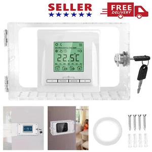 With Combination Lock Thermostat Guard Ac Lock Box Cover Thermostat on Wall US - Picture 1 of 10