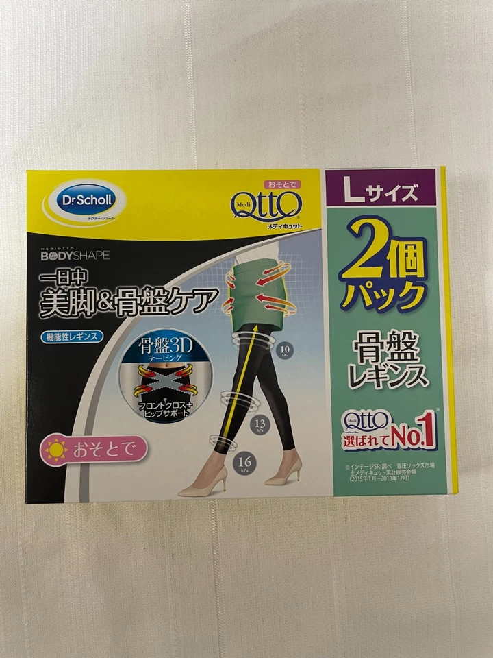 Pelvic Corrective Compression Socks MediQtto  Body Shape L x 2 Made in Japan - Image 1 of 4