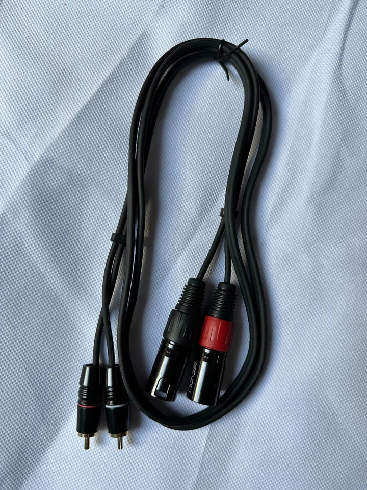 NORDELL 2 x Male XLR to 2 x RCA Plugs 1.5m/5ft
