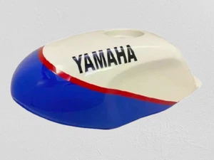SUITABLE FOR YAMAHA YSR 50 80 YSR50 YSR80 1989 blue and white steel tank - Picture 1 of 5