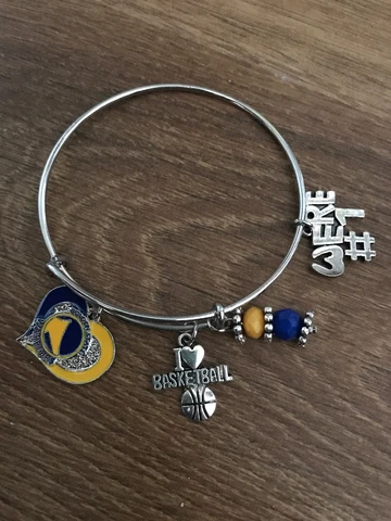 Golden State Warriors Charm Bangle Bracelet / Steph Curry Klay Thompson Cover