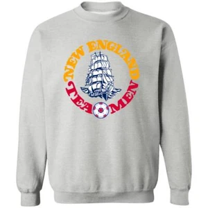 New England Tea Men Sweatshirt Classic Crewneck NASL Soccer - Picture 1 of 4
