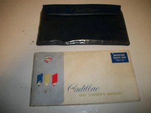 1967 ORIGINAL CADILLAC OWNERS MANUAL + POUCH FREE SHIPPING - Imagen 1 de 8