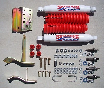 KIT AMORTIGUADOR ESTABILIZADOR DIRECCIÓN DELANTERA DUAL 03-08 DODGE RAM 2500 3500 4x4 con elevador Foto 1 de 4