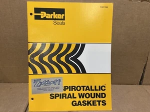 Parker Seals Catalog ASBESTOS Spirotallic Gasket DUST WARNING -- 1981 - Picture 1 of 6