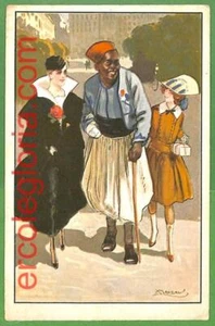 ah2135 - VINTAGE POSTCARD - GLAMOUR Red Cross AFRICA - Illustrated MAUZAN - Picture 1 of 1