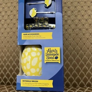 Alex’s Lemonade Stand Accesorios para el Cabello Desenredar Cepillo Bobby Pins Clip de Garra - Imagen 1 de 4