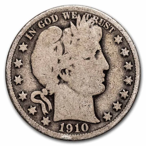 1910 Barber Half Dollar Good - SKU#13749 Cover