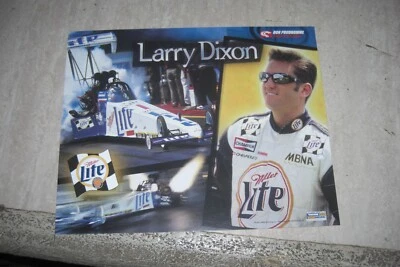 Dragster de combustible superior Nhra Larry Dixion Miller Lite con folleto gratuito en pista Foto 1 de 4