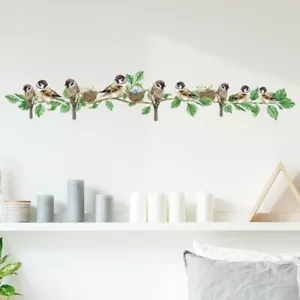 Wall Sticker Birds Tree Branch Decal Mural Vinyl Art Kids Room Home Nursery Deco - Picture 1 of 5