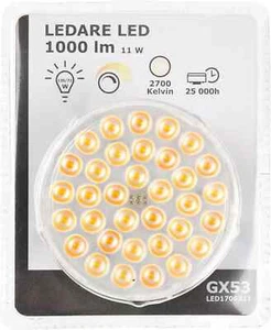 Bombilla LED IKEA LEDARE GX53 | 1000lm | Regulable | Blanco Cálido 2700K | 1x LED1706X11 - Imagen 1 de 11