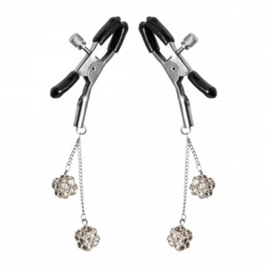 Ornament Adjustable Nipple Clip On Rings with Jewel Accents Nipples Master Slave - Picture 1 of 4