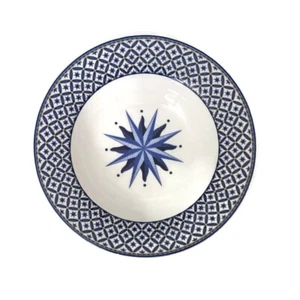 Victoria Beale Williamsburg 9026 umrandete Suppenschüssel blau weiß 8,5" Geschirr - Bild 1 von 3