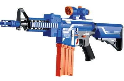 XL KIDS DART GIOCATTOLO GUN BLAZE STORM M4 FUCILE D'ASSALTO INCLUDE 20 FRECCETTE ESERCITO 72cm - Immagine 1 di 3