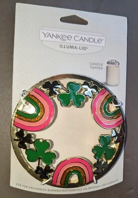 Yankee Candle Arco Iris y Trébol Illuma Tapa en Tono Dorado Foto 1 de 3