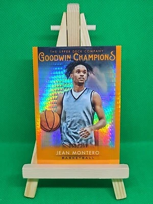 2021 Upper Deck Goodwin Champions   Jean Montero Orange Prism #'d 069/399  - Image 1 of 2