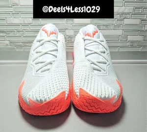 Nike Court Zoom Vapor Cage 4 Rafa Tennis Mens Size 10 White Mango DD1579-106 - Picture 1 of 5