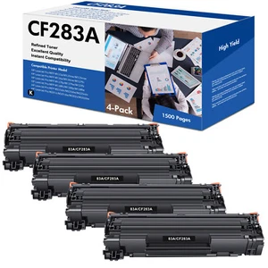 Toner 4 pezzi CF283A compatibile con HP LaserJet Pro MFP M127fw M127fn M125nw M225dw - Foto 1 di 8