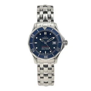 Omega Seamaster Ladies 300M Quartz Movement Watch Blue Dial - Ref. 2224.80.00 - Picture 1 of 10