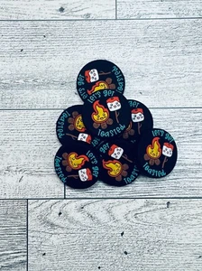 Let's Get Toasted Silicone S'Mores | Cuentas focales de camping para bolígrafos, llaveros hágalo usted mismo - Imagen 1 de 2
