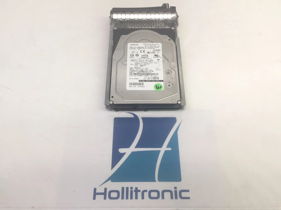 Hitachi Ultrastar 147GB 15000RPM SAS HDD HUS151414VLS300 0B20915 W/ Caddy - Image 1 of 3