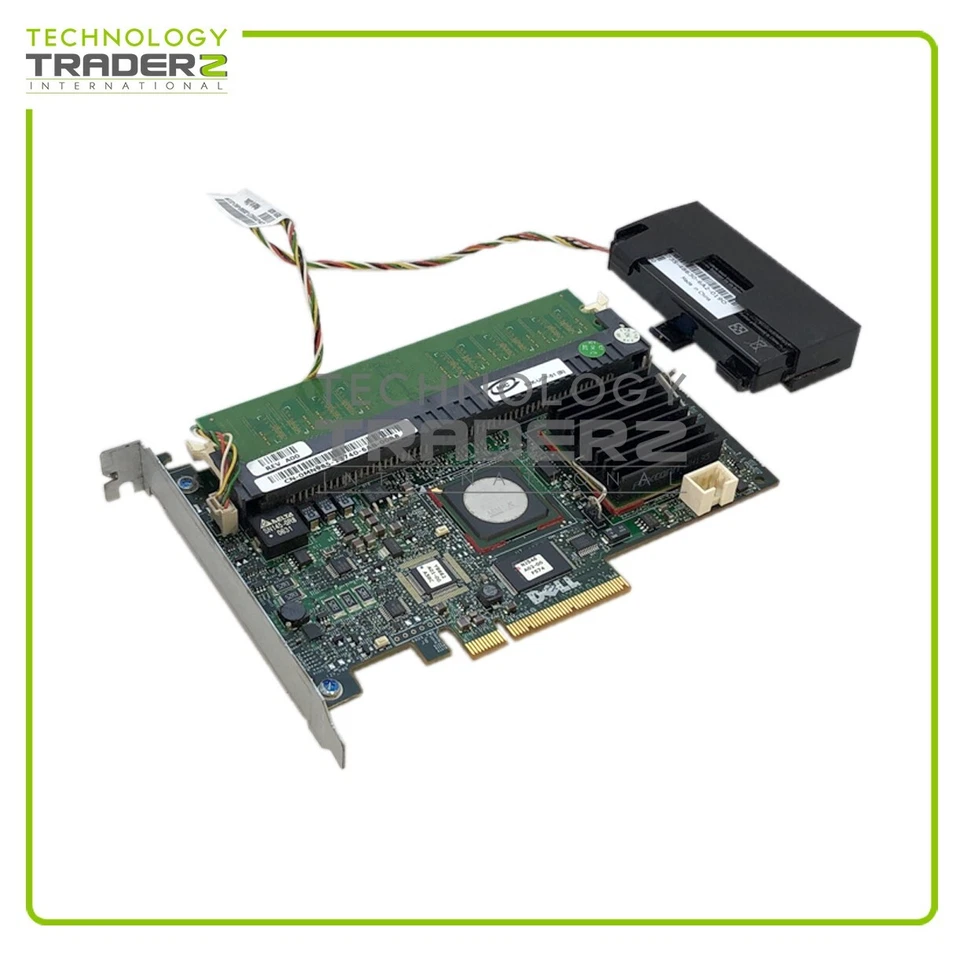 MN985 Dell PERC 5/i 256MB Cache Dual Channel PCI-E x8 RAID Controller 0MN985 - Image 1 of 1
