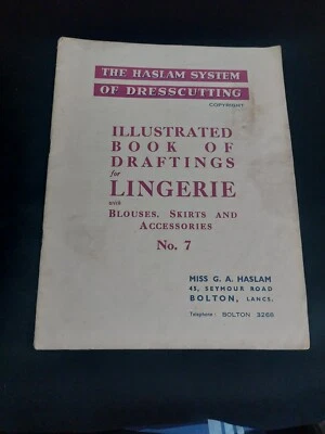 Haslam System Illustrated Book Of Draftings - No 7 Lingerie - Image 1 of 4