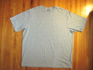 Carhartt Loose Fit Heather Gray Heavyweight Pocket T-Shirt Size 3XLT - Picture 1 of 6