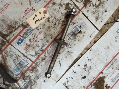 1974 Yamaha DT360A  rear axle with 1 spacer, nut and washer R - Image 1 of 3