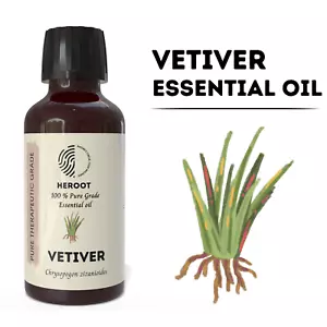 Vetiver 100% Pure Essential Oil Natural Therapeutic Grade Increases Libido - Picture 1 of 7