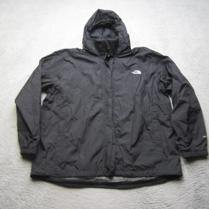 North Face Jacket Mens 2XL Black Dryvent Rain Hooded Soft Shell Wind Water Proof - Picture 1 of 14