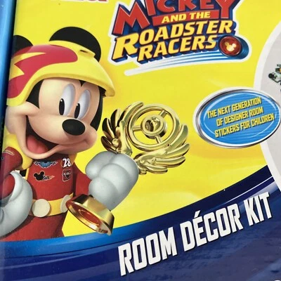 DISNEY JUNIOR Mickey Mouse & the Roadster Racers 74 Stickers Kits Bedrooms - Image 1 of 4