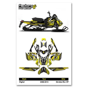 2008-2013 SKI DOO XP motos de nieve gráficos estilo digital por enjoy mfg/pista 137 - Imagen 1 de 4