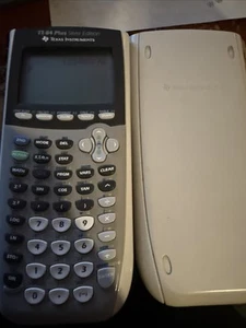 Calculadora gráfica Texas Instruments TI-84 Plus Silver Edition con cubierta funcionando - Imagen 1 de 4